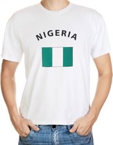 Wit t-shirt Nigeria heren S