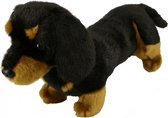 Kortharige teckel knuffel hond 42 cm