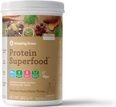 Bol.com Amazing Grass Protein Superfoods - Proteine Poeder - Chocolate Peanut Butter - Vegan Eiwitshake - 360 gram aanbieding