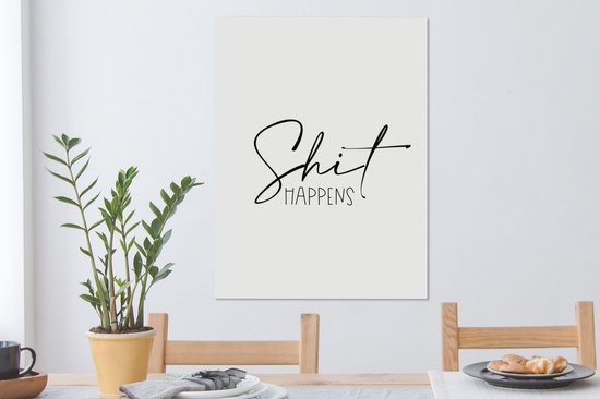 Tableau sur toile Proverbes - Citations - Ça arrive - 60x80 cm - Décoration murale