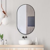 Daylight - Miroir - Ovale - 60x100 cm - Zwart - Industriel