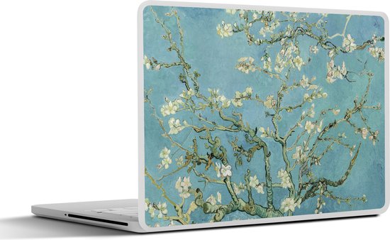 Foto: Laptop sticker 15 6 inch van gogh amandelbloesem oude meesters kunst vintage 36x27 5cm laptopstickers laptop skin cover