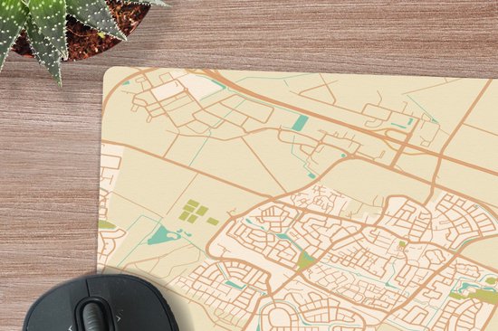 Muismat 30x30 cm - Mousepad Duiven - Plattegrond - Kaart - Stadskaart - Muismatten - Stadskaart