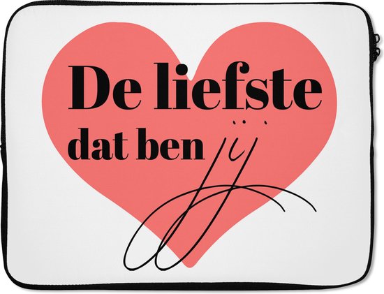 Housse pour ordinateur portable 15 pouces - Citations - Proverbes - Petit ami - Petite amie - Le plus doux qui soit - Housse pour ordinateur portable