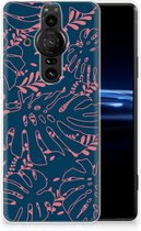 Telefoonhoesje Sony Xperia Pro-I Silicone Back Cover Palm Leaves