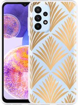 Hoesje Geschikt voor Samsung Galaxy A23 Art Deco Gold