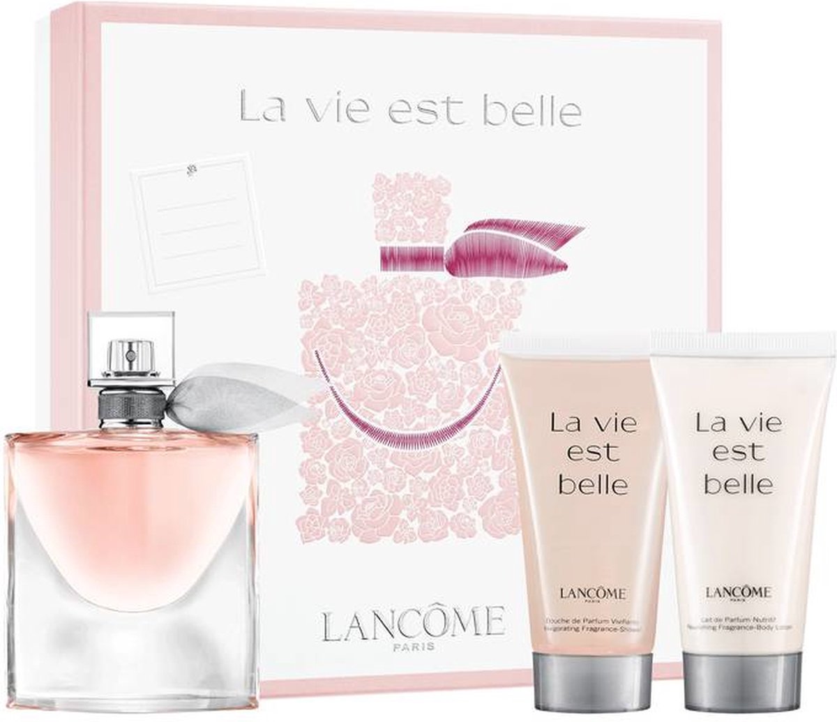 Lancôme La Vie est Belle - Geschenkset - Eau de parfum 50 ml + Bodylotion 50 ml + Showergel 50 ml