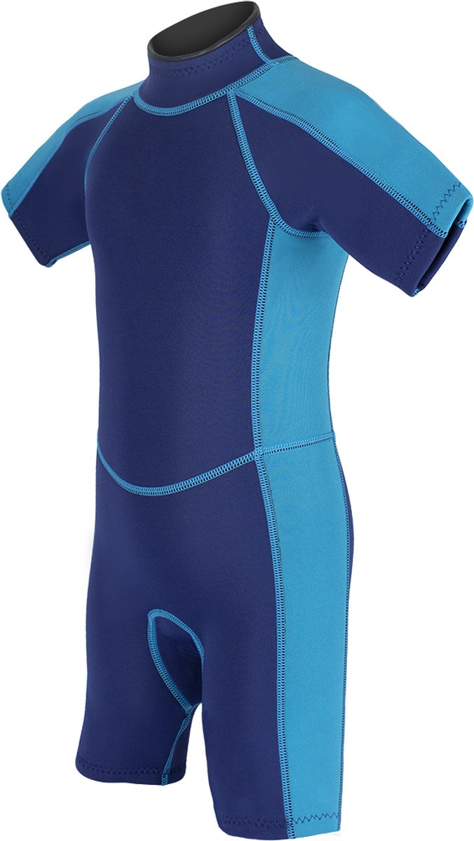 Jongens shorty 3mm blauw/navy XS