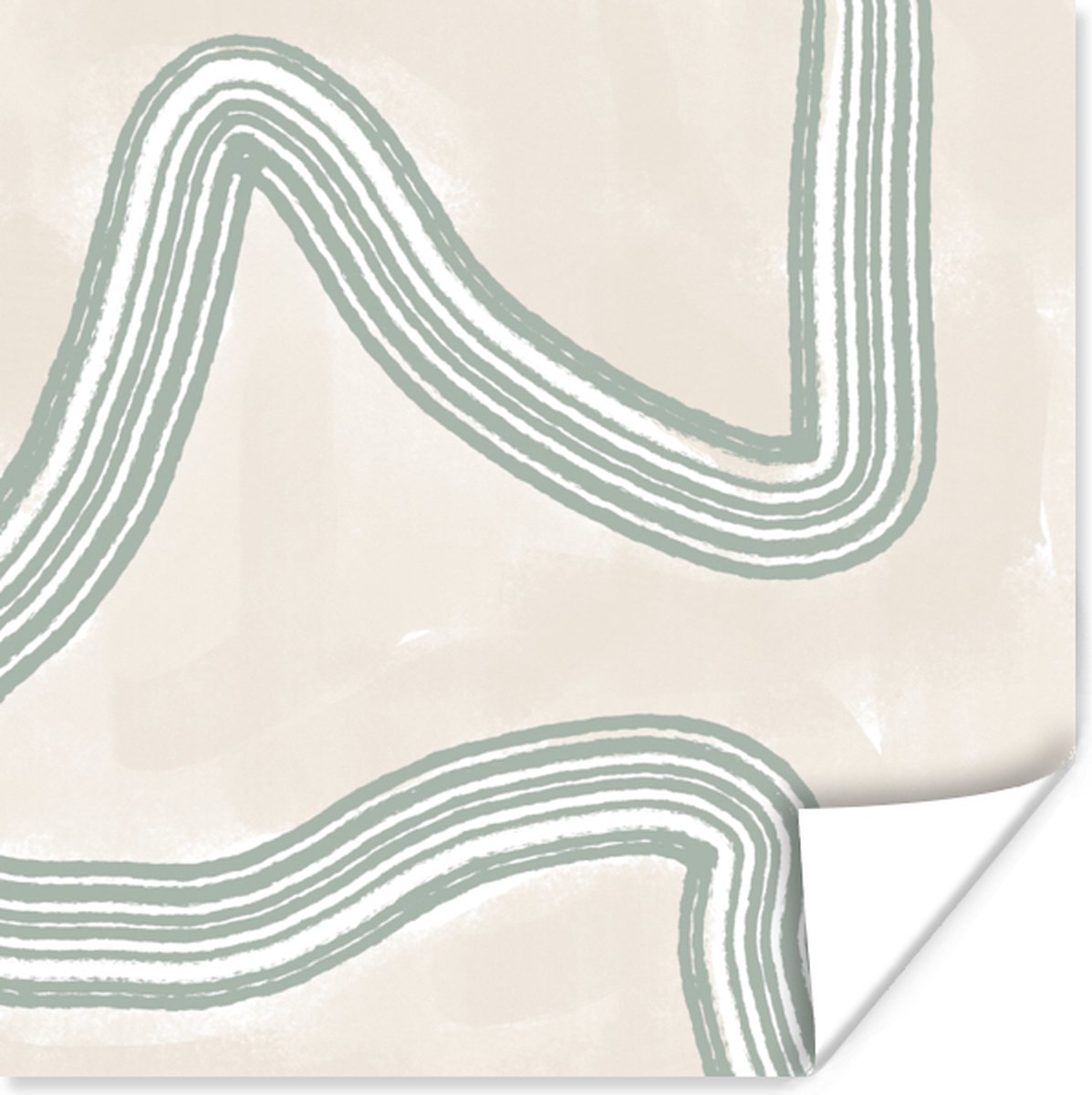 Poster Lijn - Abstract - Design - 30x30 cm