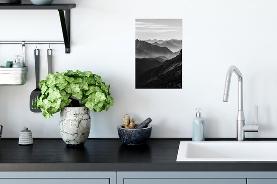 Poster Montagnes - Nature - Brouillard - 20x30 cm