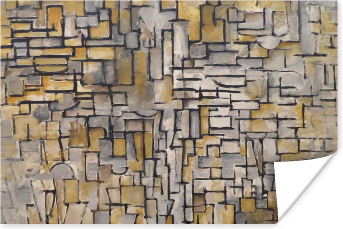 Poster Mondriaan - Kunst - Oude meesters - 120x80 cm