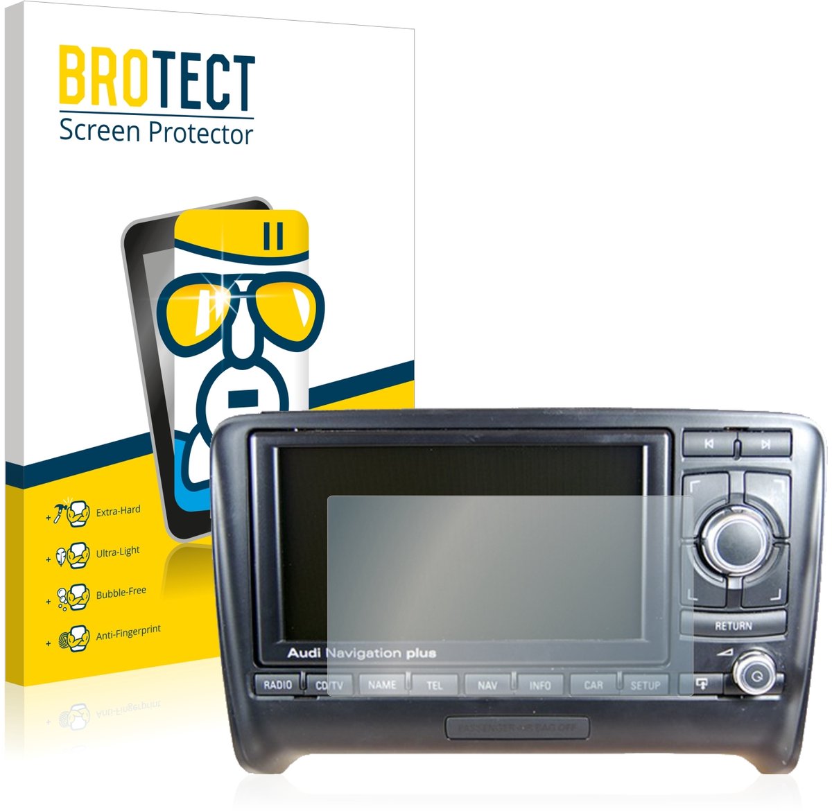 Screenprotector voor Audi A4 8E 2004-2009 RNS-E Beschermglas transparant