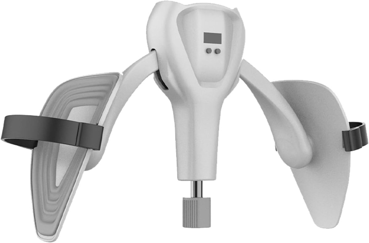 Dijbeentrainer - Bekkenbodemtrainer Heup trainer - Thuis trainen - Intelligente teller - 5 tot 35 kg - Grijs