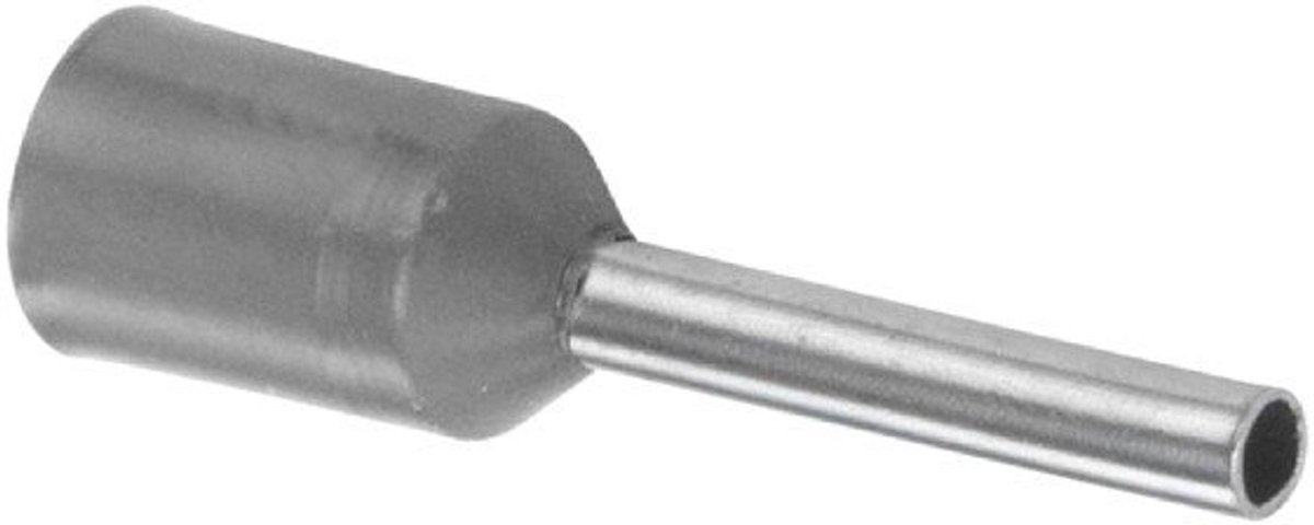 Adereindhuls geisoleerd 0,75mm² grijs - per 100 stuks