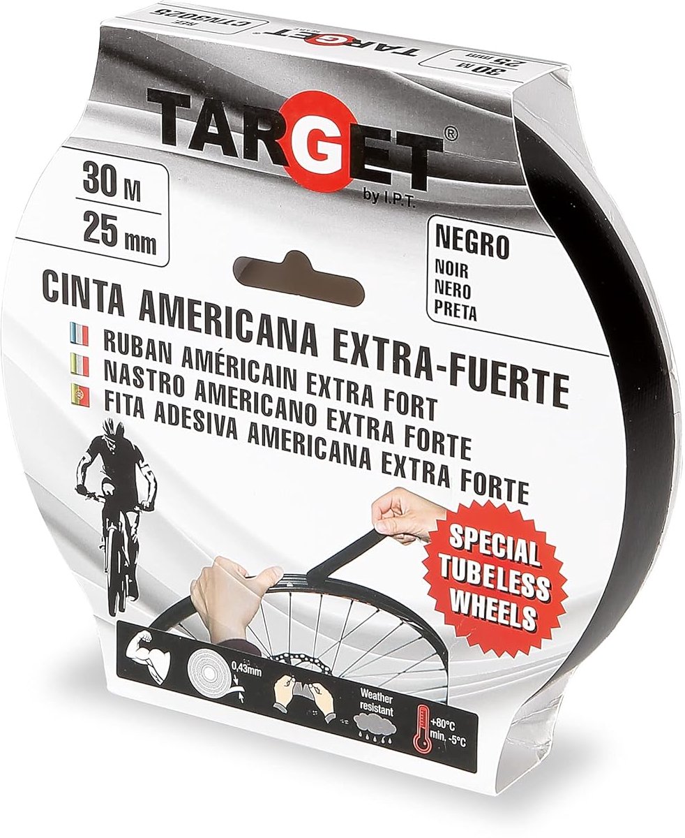Fietsband Bescherming - Velglint - Tubeless Rijden - Versterkt Binnenwerk - 30 meter x 25 mm - Zwart