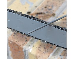 Kettingzaag Vijlen - Rond Metaal - Zaagketting Onderhoud - Set van Drie - 4mm Diameter - Grijs