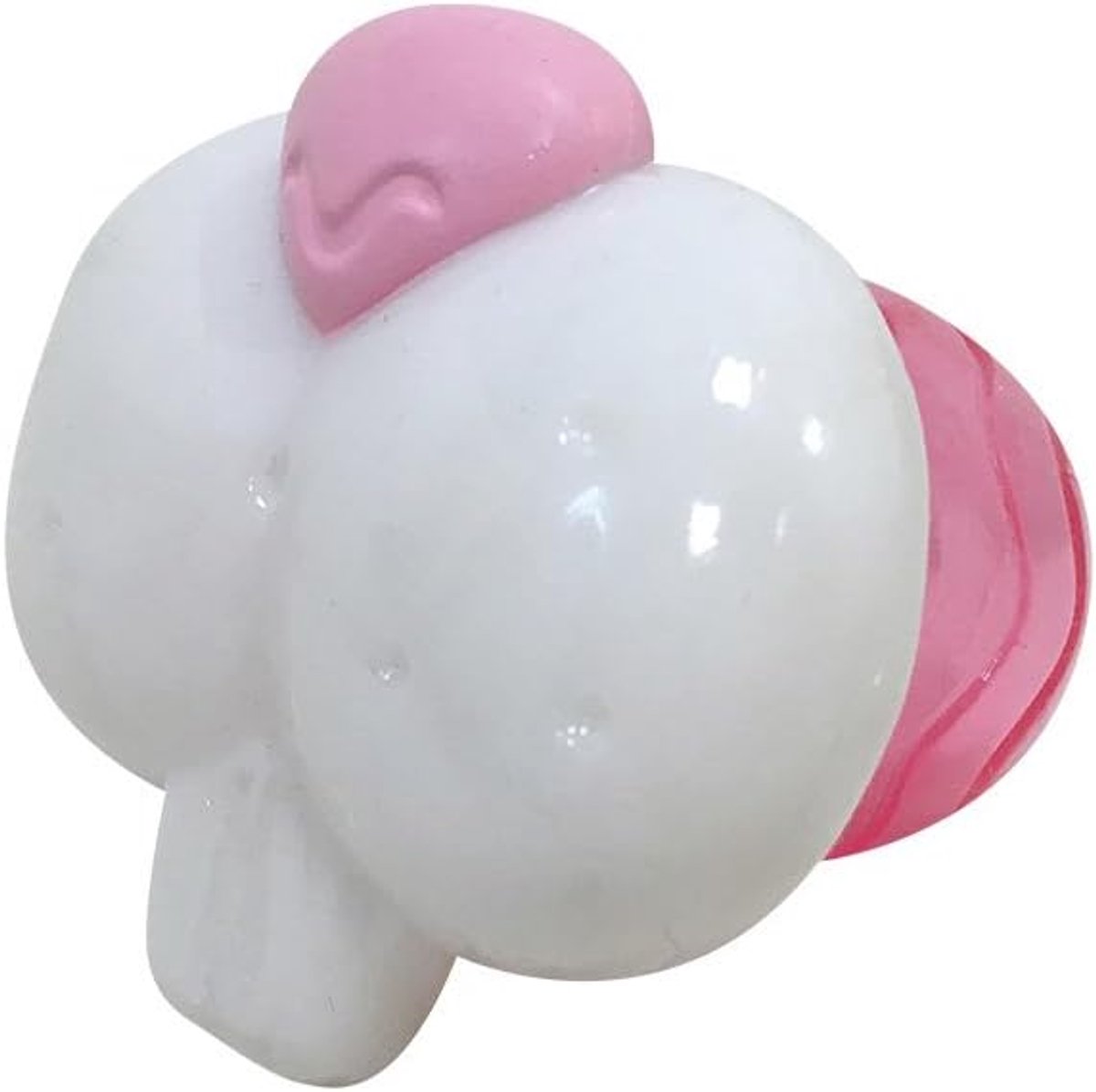 Hondenspeelgoed Konijn - Kauwspeeltje Honden - Tanden Reinigen - Hobbelig Gestructureerd Oppervlak - 6x5x5 cm - Roze
