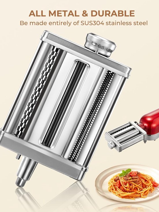 Pasta Machine - Pasta Maker - Pasta Tool - deeg tool set van Merkloos — afbeelding 3