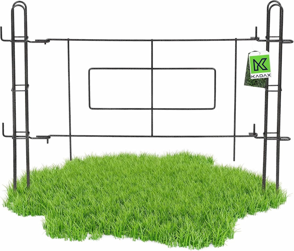 Tuinpoort Stalen Staaf - Decoratief Hekwerk - Tuin Afscheiding - Gepoedercoat Metaal - 93x