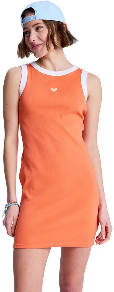 Roxy Iconic Days Mouwloze Jurk S Vrouw Camellia