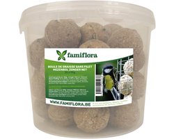 Famiflora Mezenbol / Vetbol voor vogels - Zonder net - 35 stuks - Zonder netje - Inhoud: 35 stuks