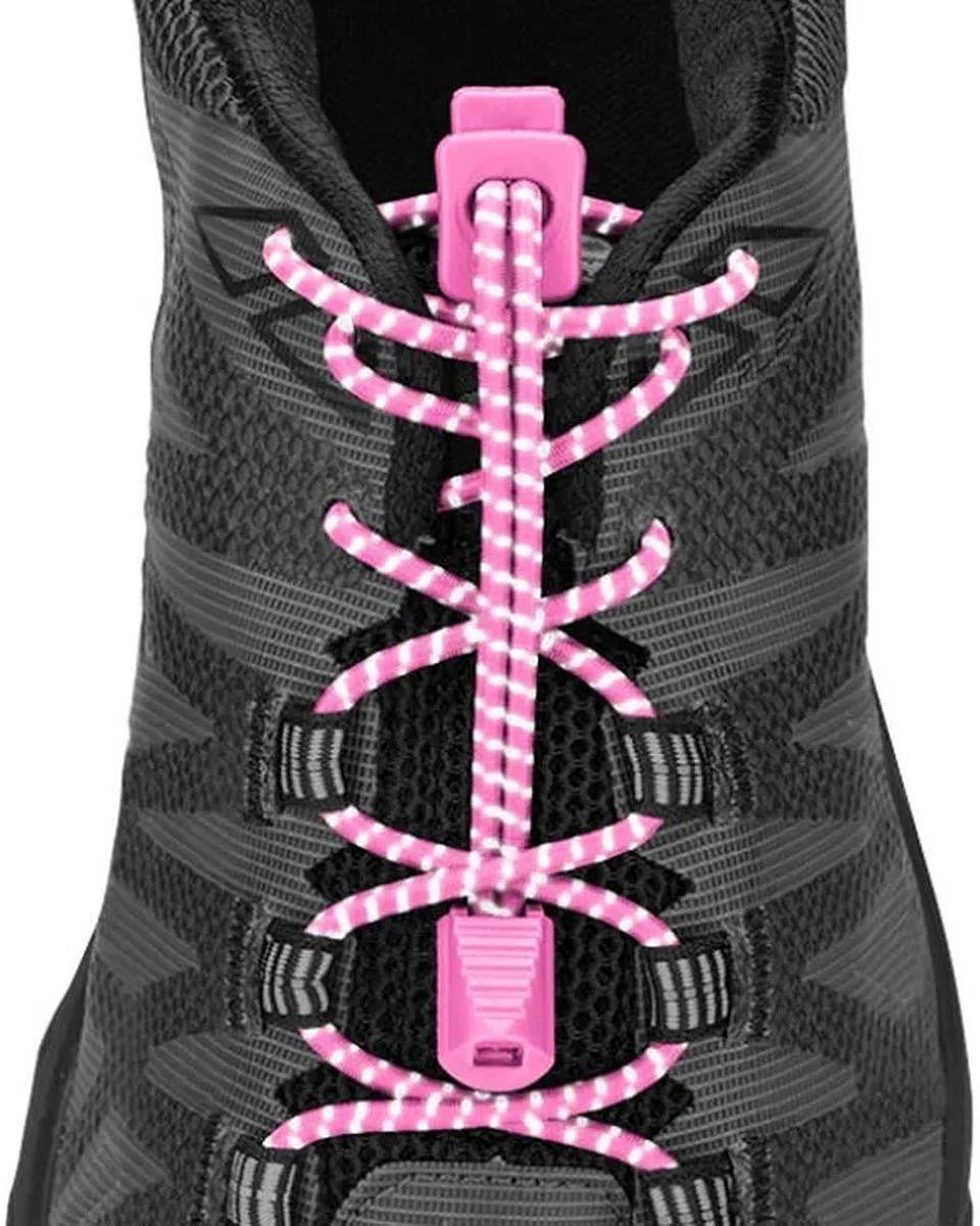 Nathan Run Laces Reflective Pink - Veters