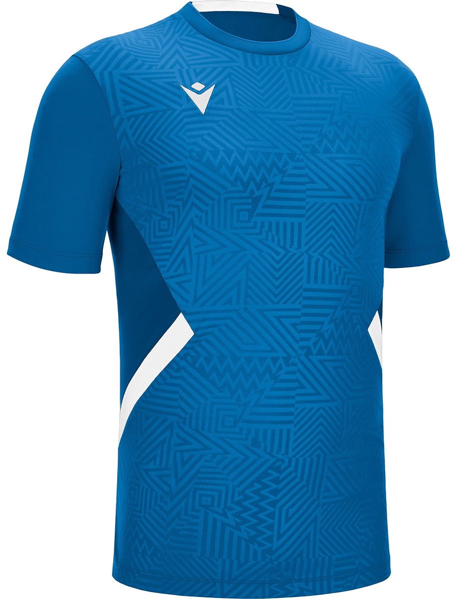 Macron Victory Shedir Shirt Korte Mouw Heren - Royal / Wit | Maat: 3XL