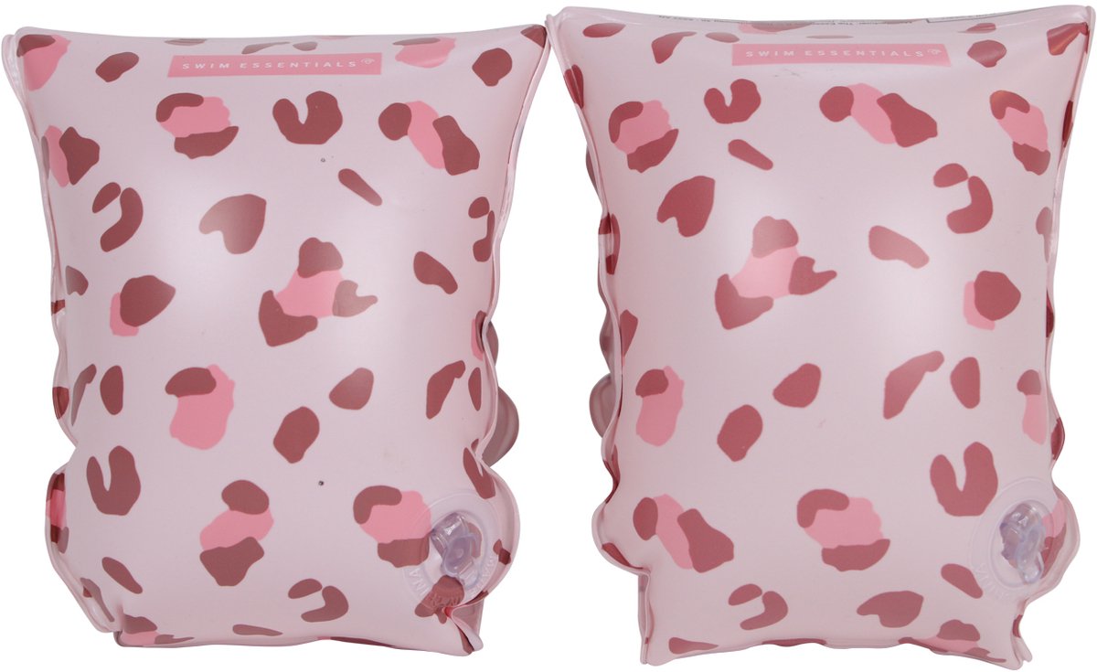 Swim Essentials Zwembandjes - 0-2 Jaar - Old Pink Leopard