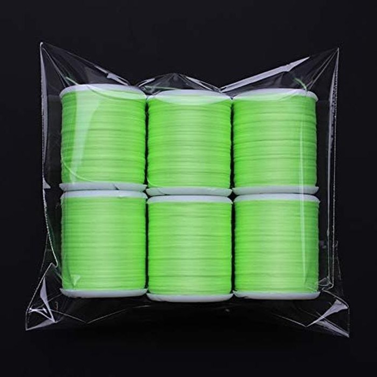 Vlieg Binddraad - Gloeidraad Visgerei - Vliegvissen Maken - 6 Kleuren Set - 150D 40 Yards - Groen