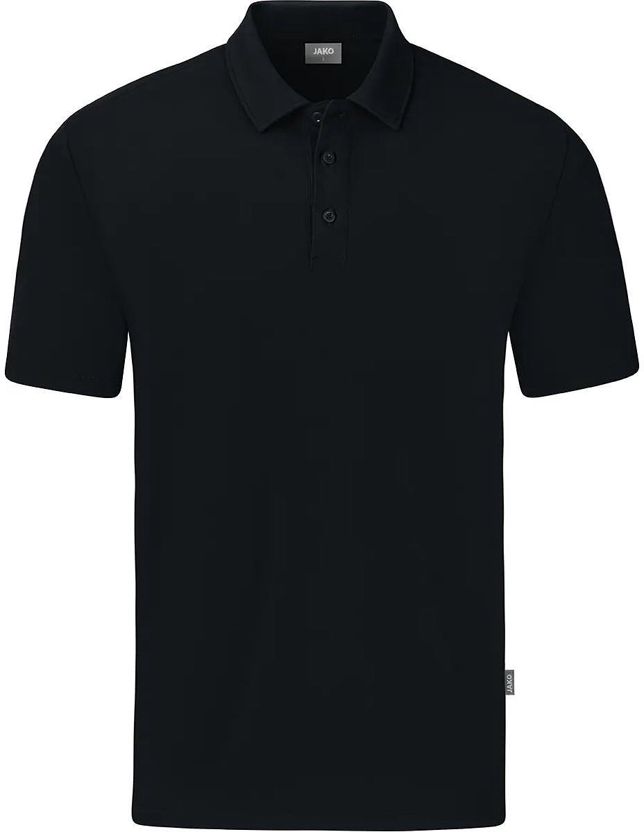 Jako Organic Polo Stretch Heren - Zwart | Maat: 5XL