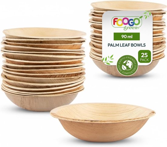 BIOZOYG Hoogwaardig palmblad servies I 200 stuks palmblad borden rechthoekig 24x15cm I Bio wegwerpservies biologisch afbreekbaar partyservies wegwepservies