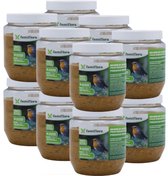 Famiflora vogelpindakaas natural 12x 350GR - Pindakaas voor vogels - Geschikt voor alle tuinvogels zodat ze energieker door de winter komen
