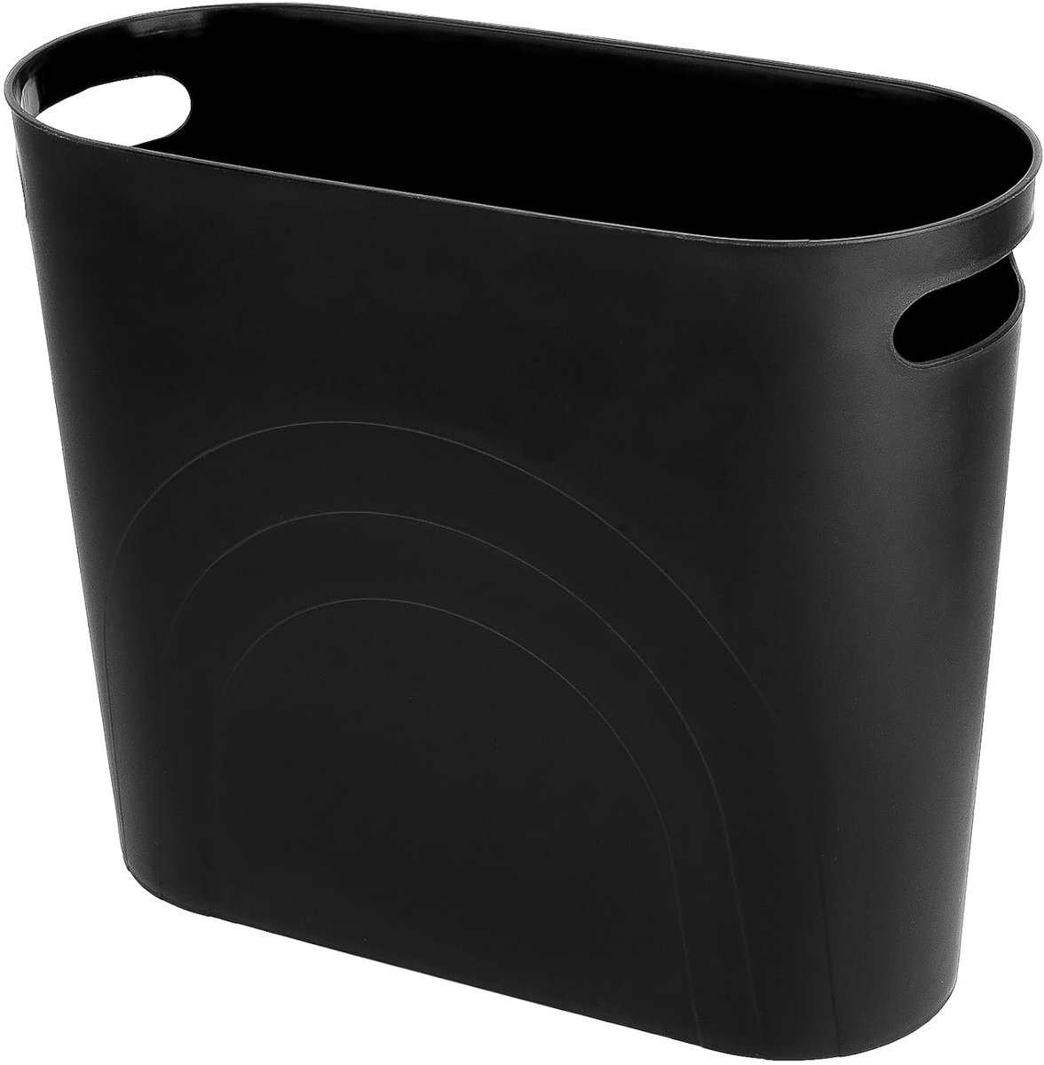 Kleine Afvalbak - Prullenbak Handgrepen - Opruimen - Draagbaar Ontwerp - 3 Gallon Capaciteit - Zwart