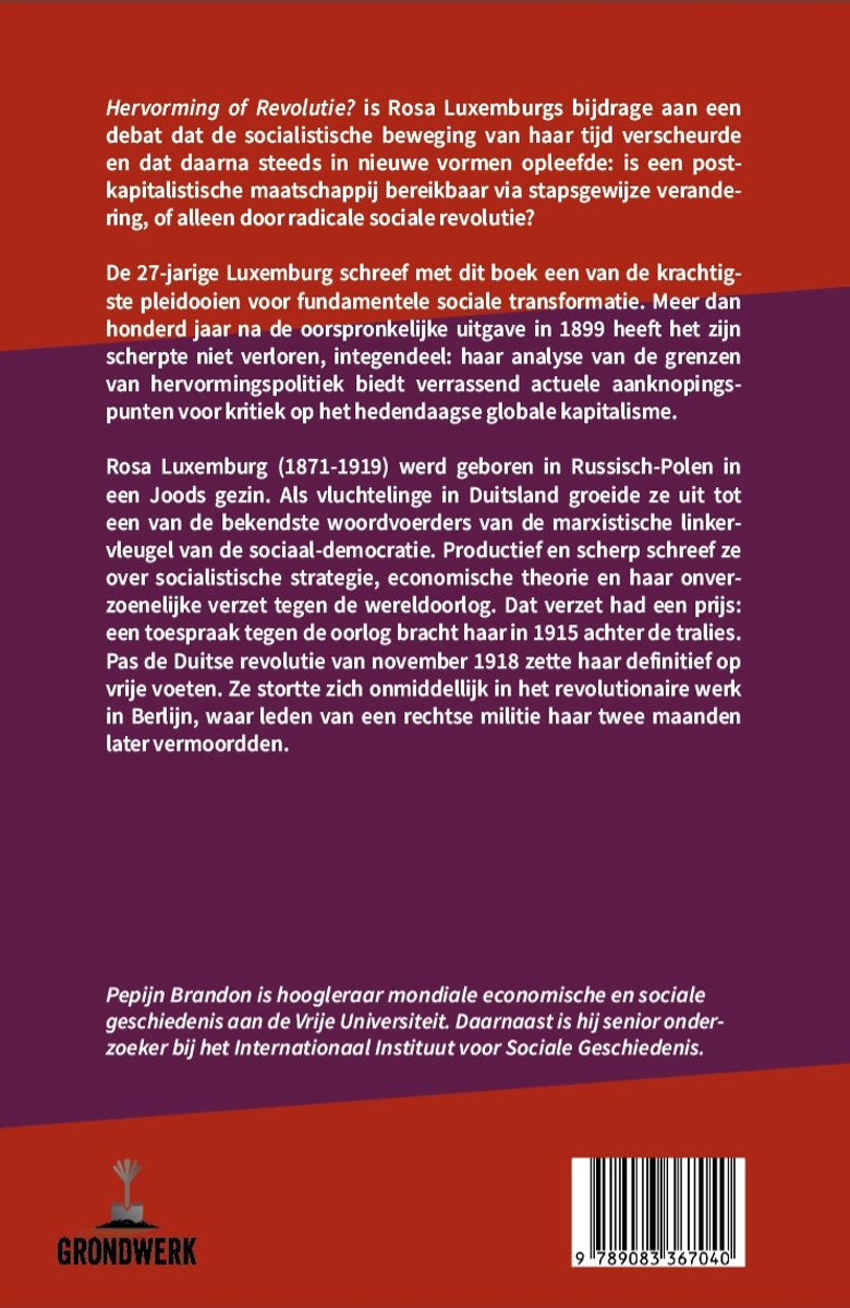 Hervorming of revolutie? - back cover