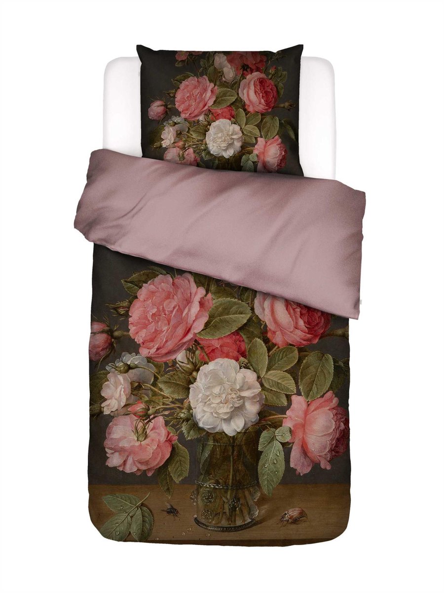 Essenza Rose Delight Dekbedovertrek Woodrose - Eenpersoons – 140x200/220 cm