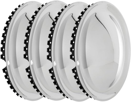 Simoni Racing GP/14W Lot de 4 enjoliveurs Grand Prix White 14 Pouces