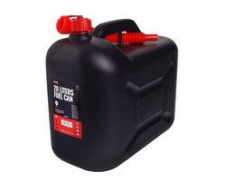 jerrycan 20 liter inhoud - flexibele tuit - brandstofkan - kunststof benzinekan - vloeistof kan - bremher