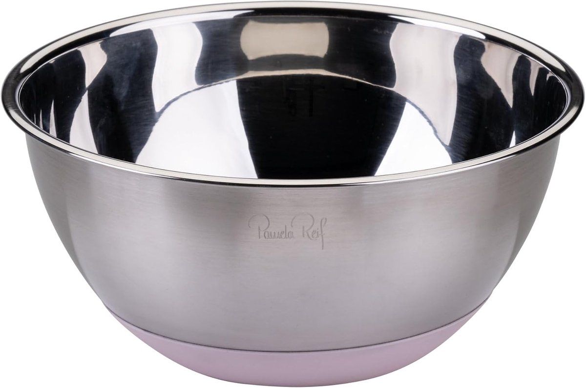 Roestvrijstalen Kom - Mengkom Keuken - Koken Bakken - Antislip Bodem - 21.5 x 11 cm - Zilver