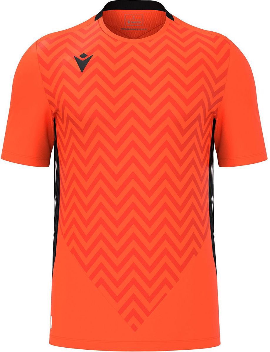 Macron Scorpio Keepershirt Korte Mouw Kinderen - Oranje / Zwart | Maat: 9-10 Y