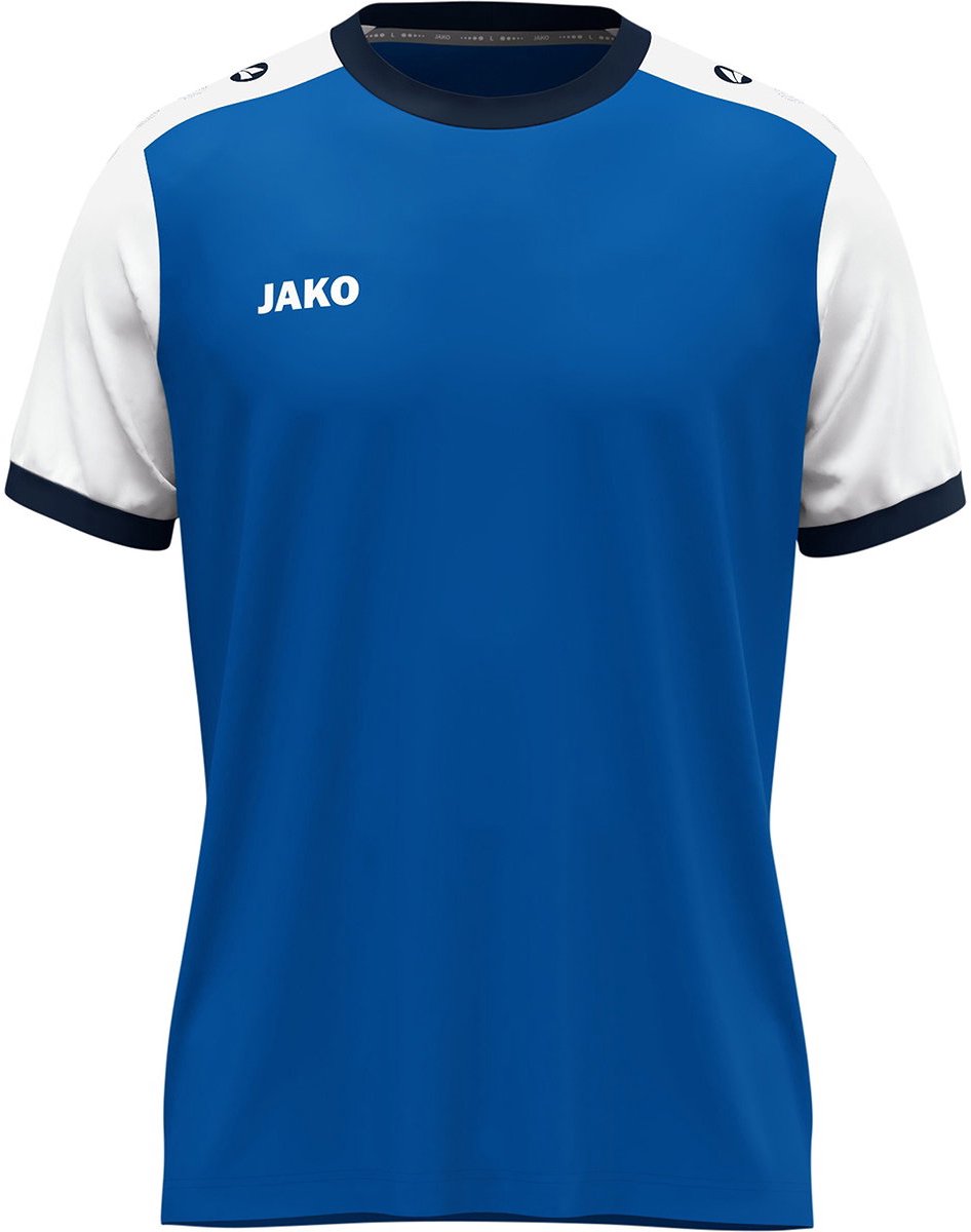 Jako Dynamic Shirt Korte Mouw Kinderen - Royal / Wit / Marine | Maat: 164