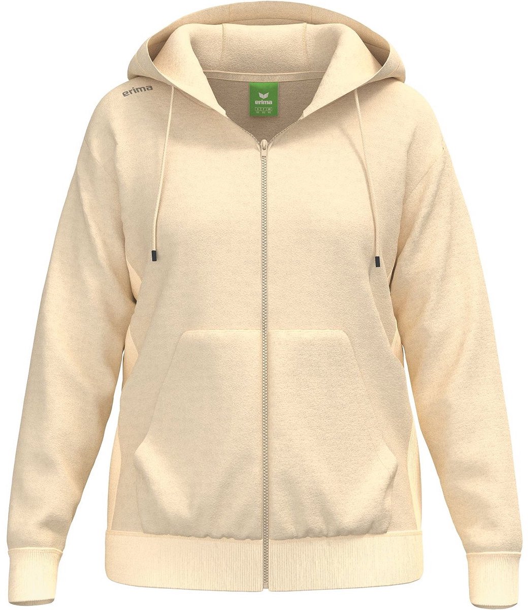 1042x1200.jpg Erima Ts Sweatjack Met Capuchon Dames - Beige | Maat: 46 - Afbeelding 1