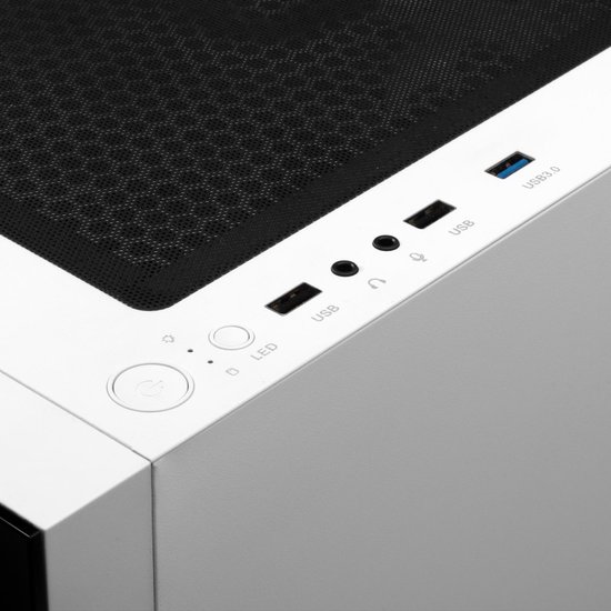 Intel i5 12400 6-Core ELITE RTX 5060 8GB High End RGB Game PC - 500GB SSD - 16GB RAM - Win11 PRO - WiFi - Talos E3 WHITE