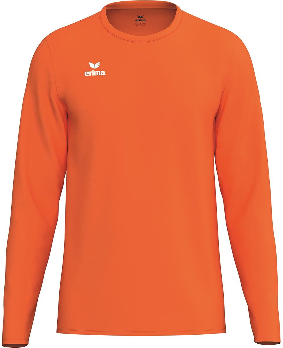 Erima Intro Voetbalshirt Lange Mouw Heren - Oranje | Maat: L