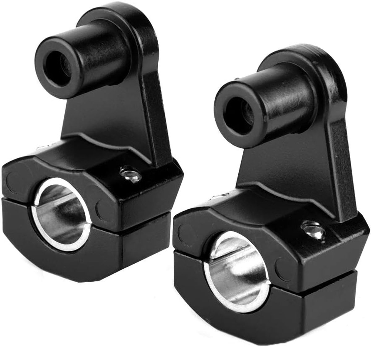 Motorfiets Stuur Riser - Stuurklemmen Set - Rijcomfort Verbeteren - Universele Maat 22/28mm - 10x10x10cm - Zwart