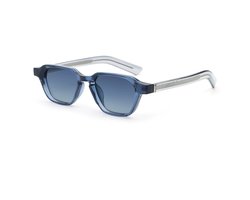 Loud and Clear® - Zonnebril - Heren - Dames - Vierkant - Blauw - Gepolariseerd - Polariserend