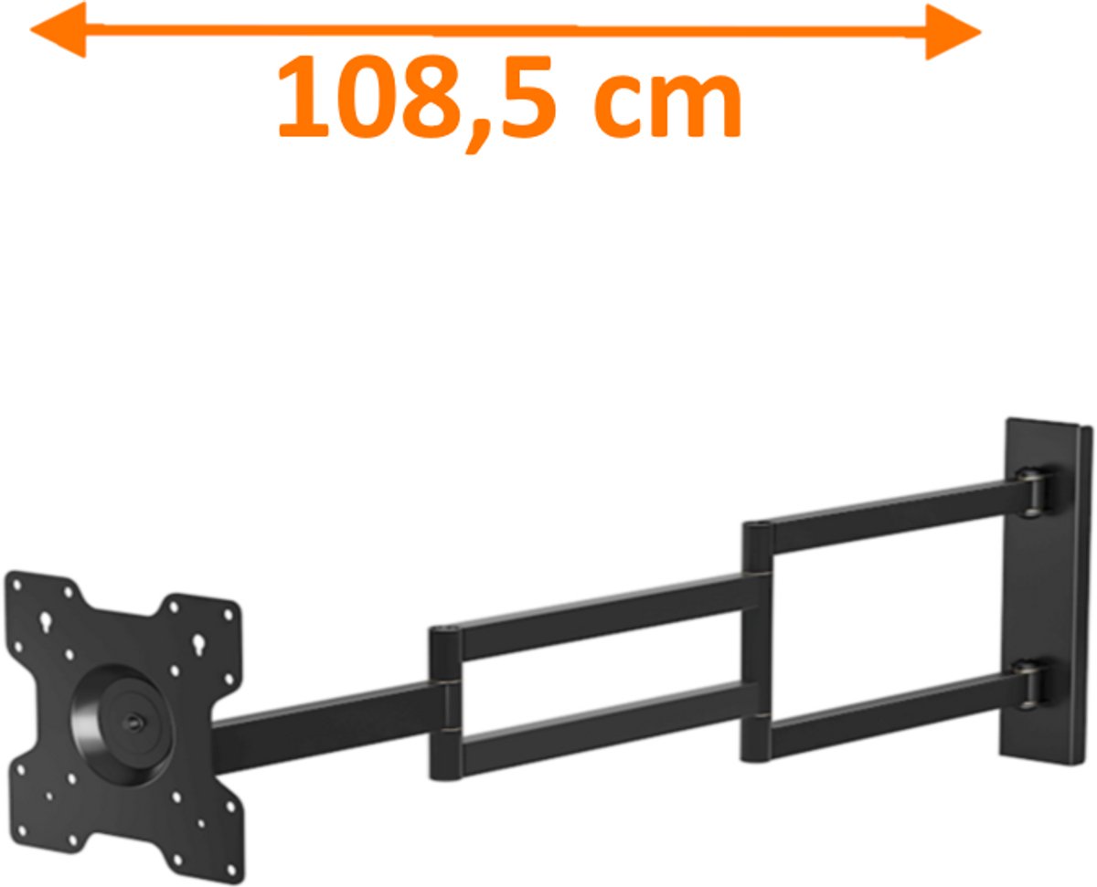 Rotate XL Black 108,5 cm TV Beugel