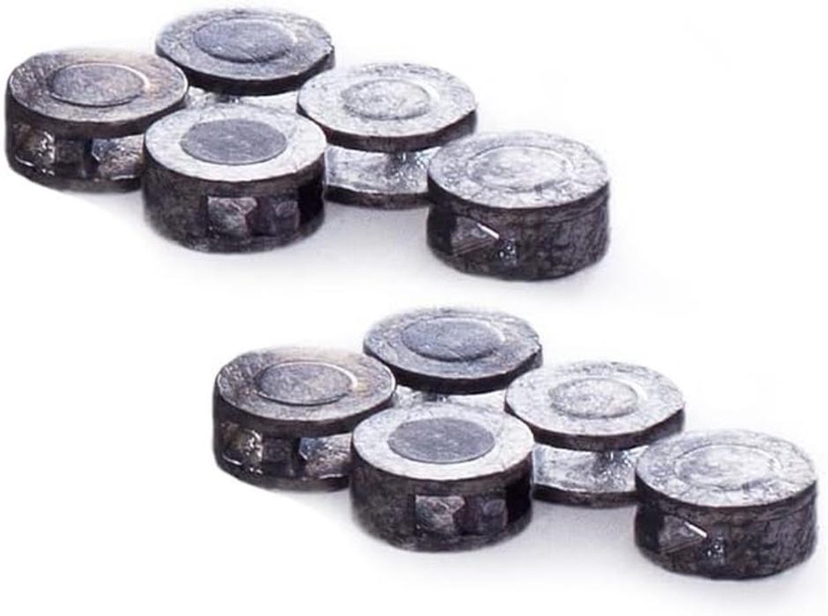 Potloodplomben - Loodpillen - Vissen verzegelen - Praktische doos - 60 stuks Ø 14mm