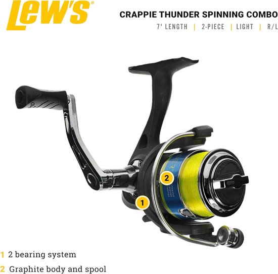 Vishengel Set - Spinning Combo - Vissen Op Klein Vis - Tweedelige Hengel - 7 Voet Lengte - Meerkleurig van Merkloos — afbeelding 5