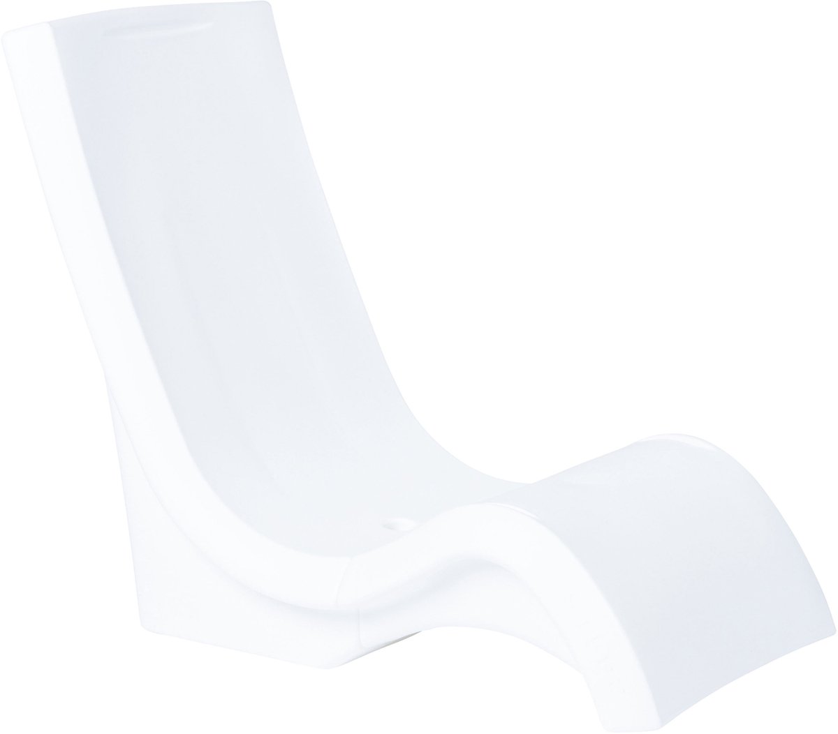 Step2 Vero Zwembad Stoel Wit – Pool Chair voor Zonneplateau – Kunststof tuinstoel – Geschikt voor in het Zwembad of op Terras – Tot 136 kg