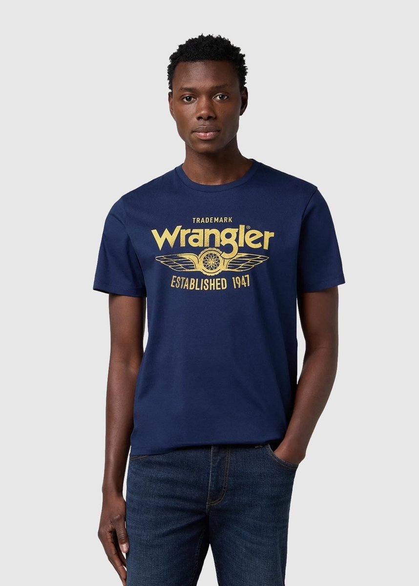 Wrangler AMERICANA T-shirt XL Blauw